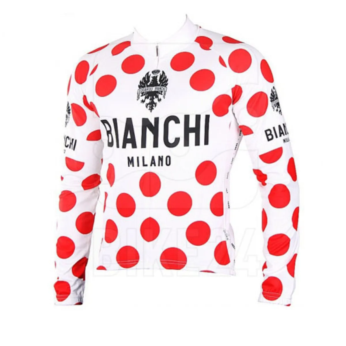 Bianchi Polka Dot - Tour de France Cycling Jersey Long Sleeve