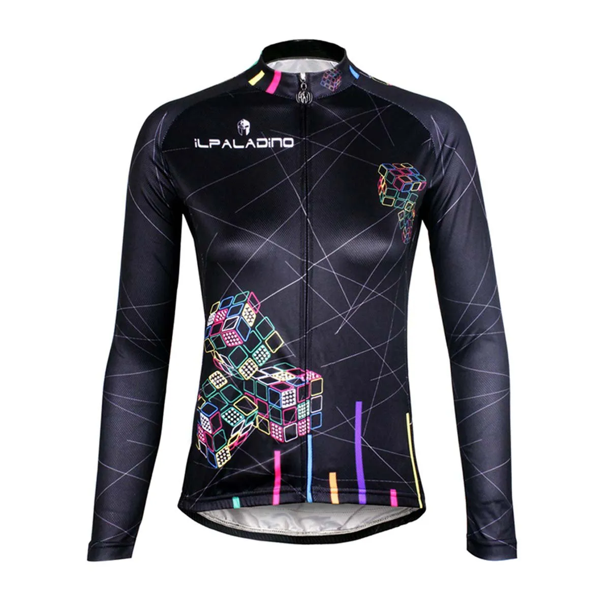 ILPALADINO Women's Long Sleeves Cycling Jersey Apparel Outdoor Sports Gear Leisure Biking T-shirt (Velvet) NO.712