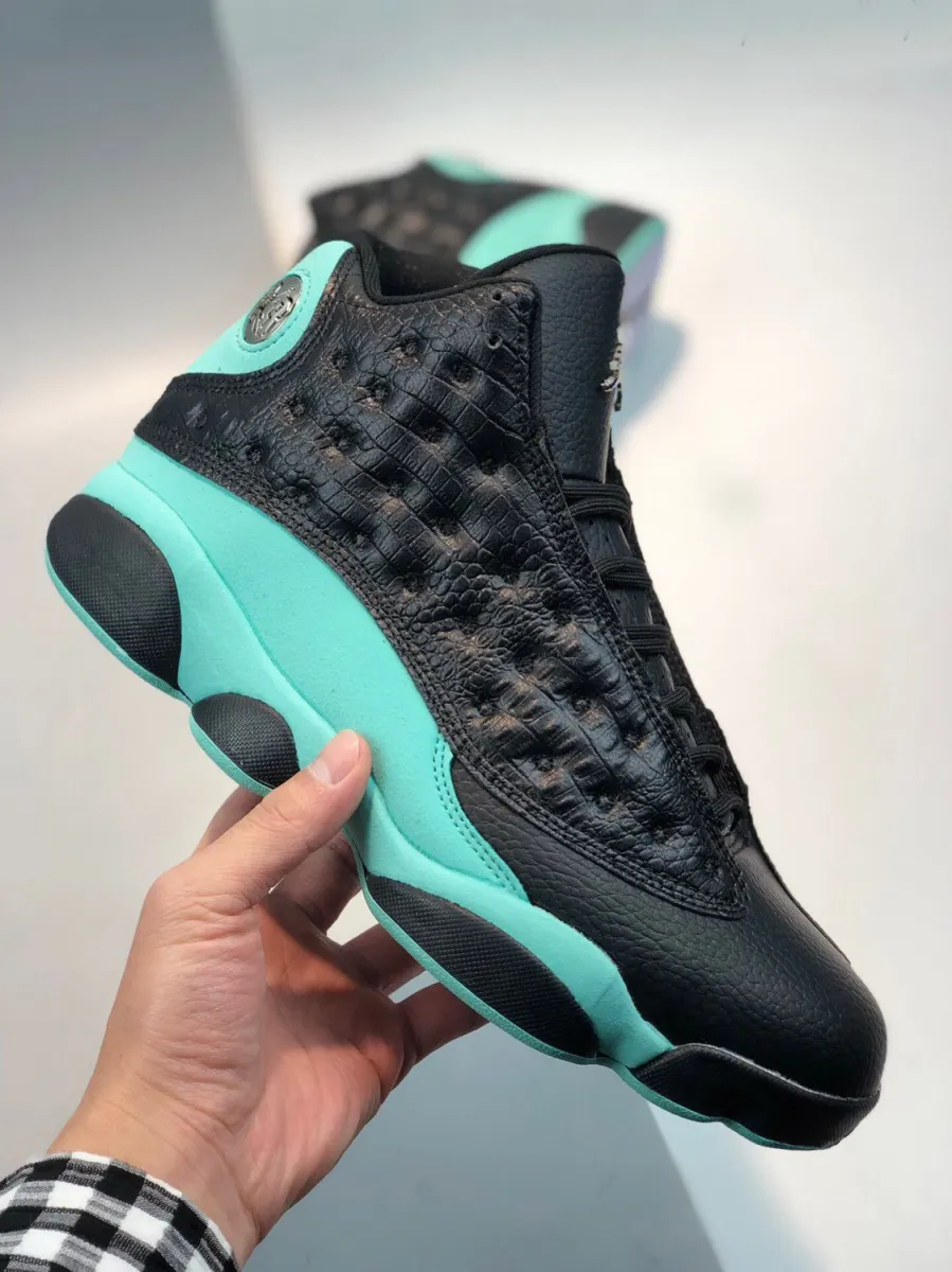 Air Jordan 13 'Altitude' Black/Altitude Green - air jordan 13 island green