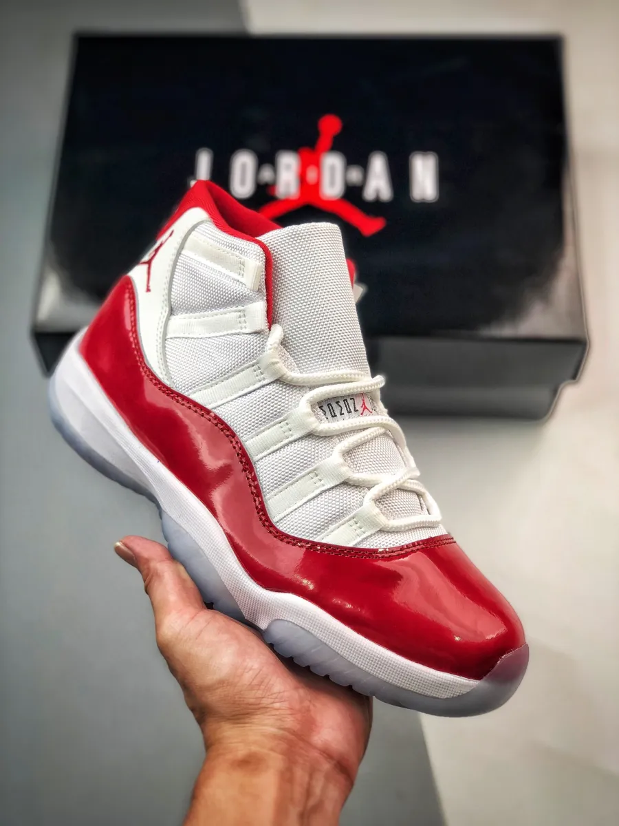Air Jordan 11 'Cherry 2022' White/Varsity Red-Black CT8012-116 Air Jordan 11 White Red