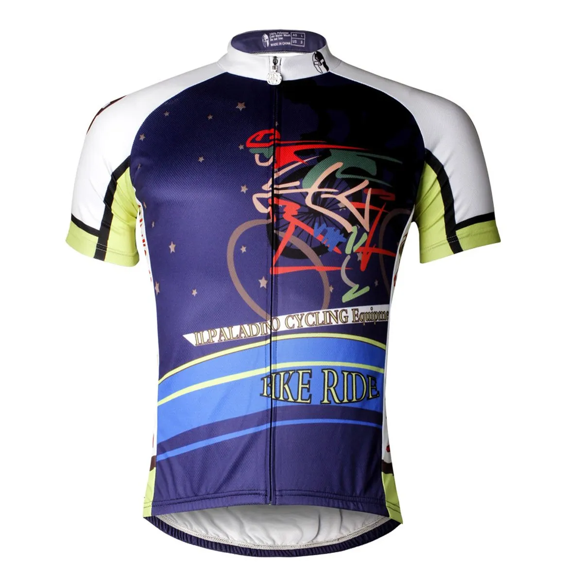 ILPALADINO Riding Bike At Night Men's Cycling Jersey MTB Biking Apparel Bike Shirt Breathable and Quick Dry Comfortable Cycling Jersey Apparel Outdoor Sports Gear Leisure Biking T-shirt NO.739