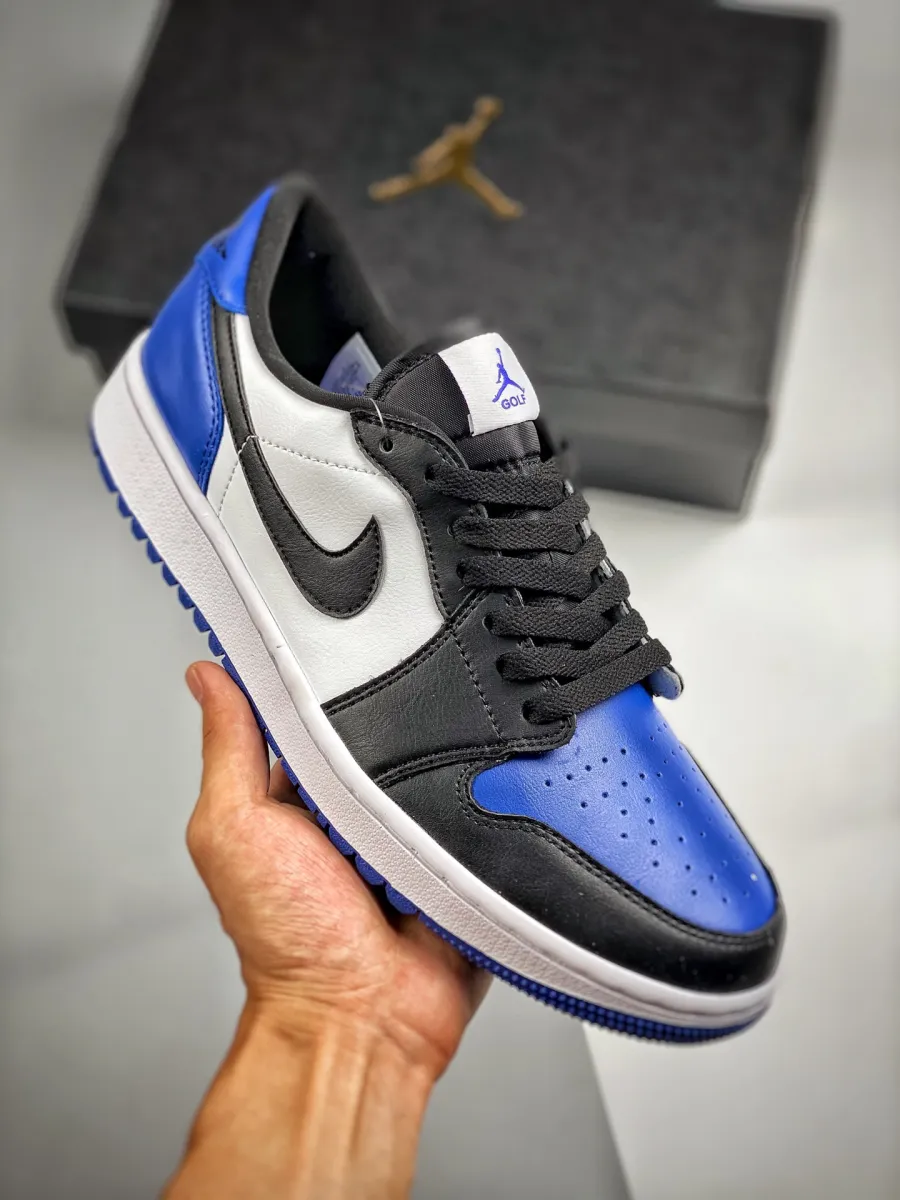 Air Jordan 1 Low Golf 'Royal Toe' White/Game Royal-White / jordan royal 1 low