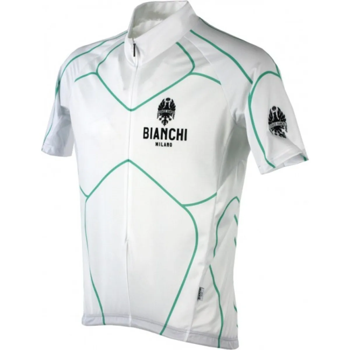 Bianchi Milano Short Sleeve Jersey E11ALBEN White For Sale