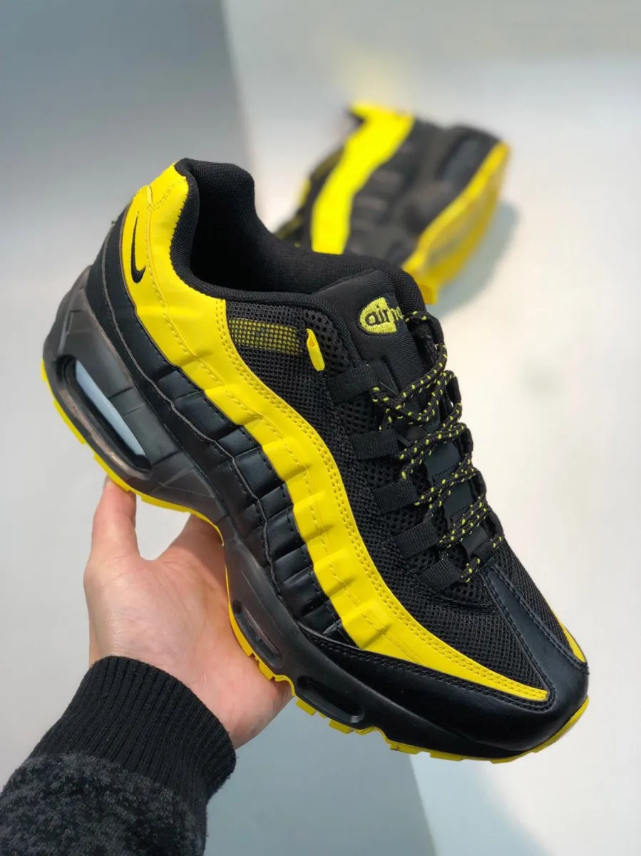Nike Air Max 95 'Frequency Pack' Black/Tour Yellow-White air max 95 tour yellow