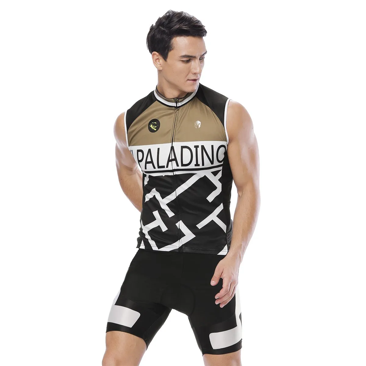 Brown Maze Men's Cycling Sleeveless Bike Jersey/Kit T-shirt Summer Spring Road Bike Wear Mountain Bike MTB Clothes Sports Apparel Top / Suit NO.813