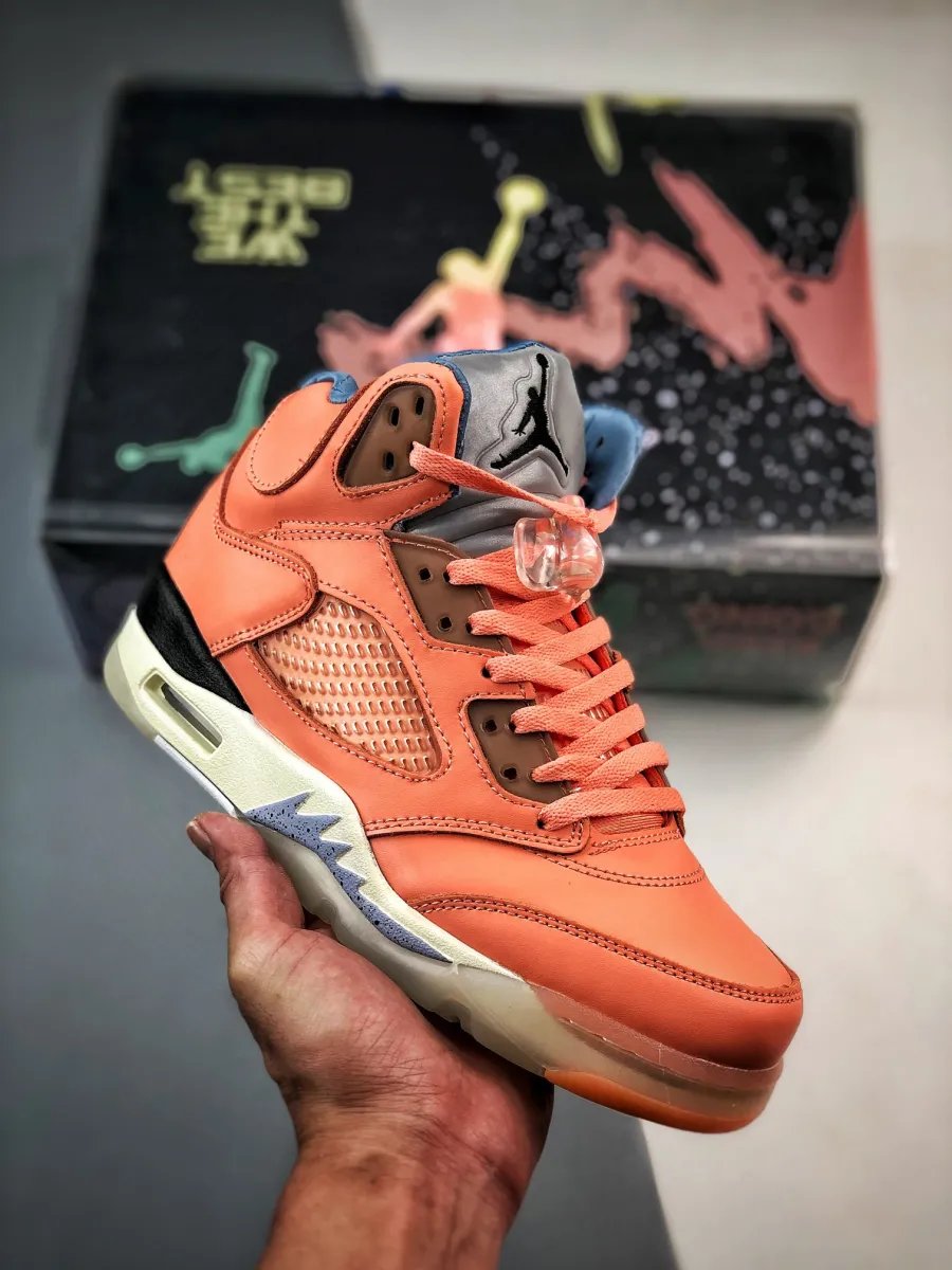 DJ Khaled x Air Jordan 5 Crimson Bliss/Sail/Leche Blue DV4982-641 #leche blue shirt