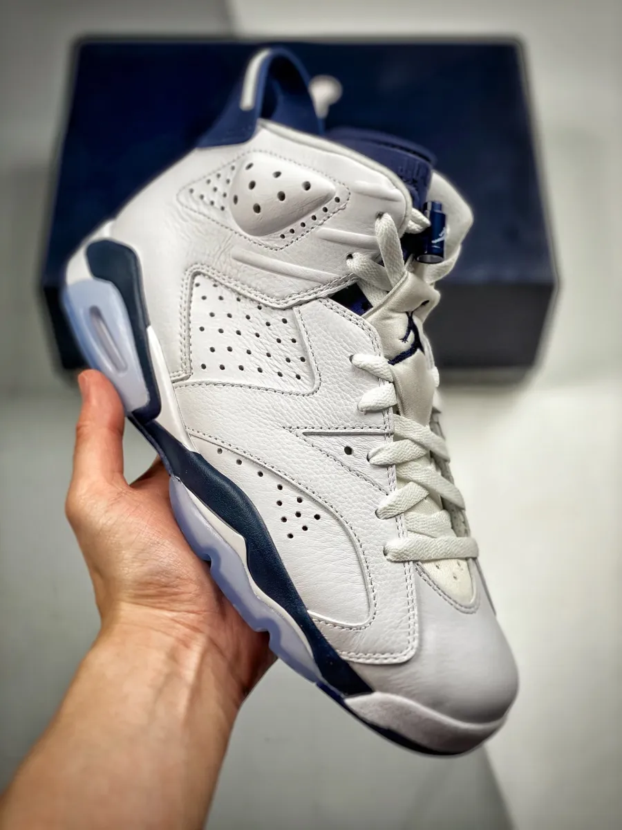 Air Jordan 6 White Midnight Navy CT8529-141