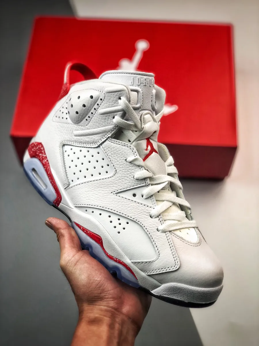 Kids Air Jordan 6 Red Oreo CT8529-162 jordan 6 red white black