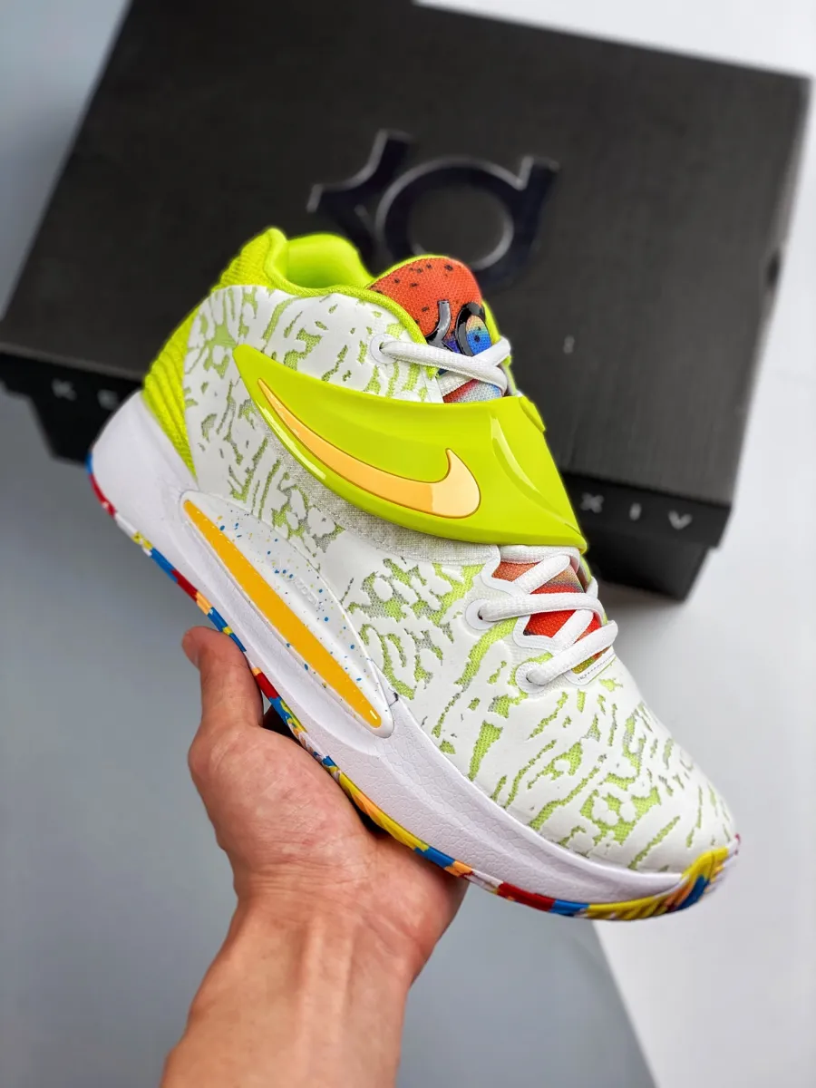 Nike KD 14 'Cyber' White/Lime Green CZ0170-101 kd 14 lime green