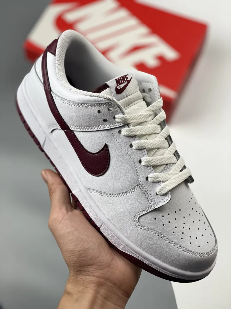 Nike Dunk Low White Night Maroon DV0831-102 maroon and pink dunks