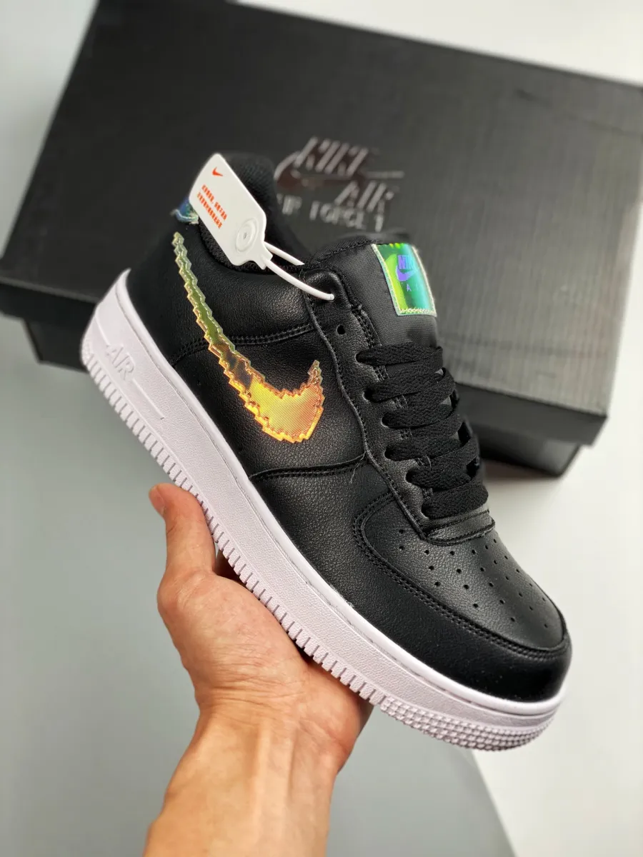 Nike Air Force 1 Low 'Iridescent Pixel' Black/Multi-Color-White Air Force 1 Iridescent Pixel
