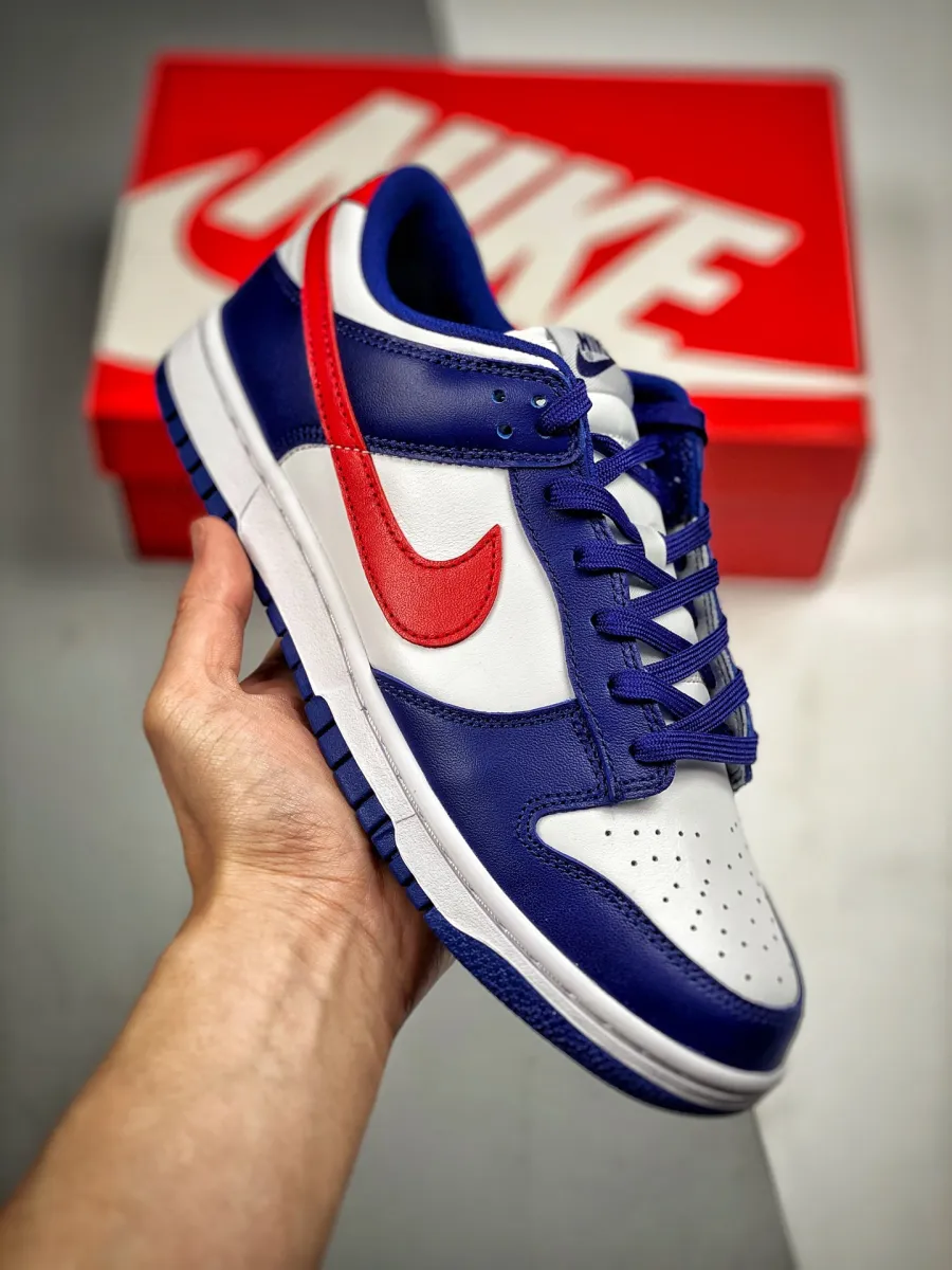 Nike Dunk Low 'USA' White/Royal-University Red DD1503-119 White Red Dunk Lows