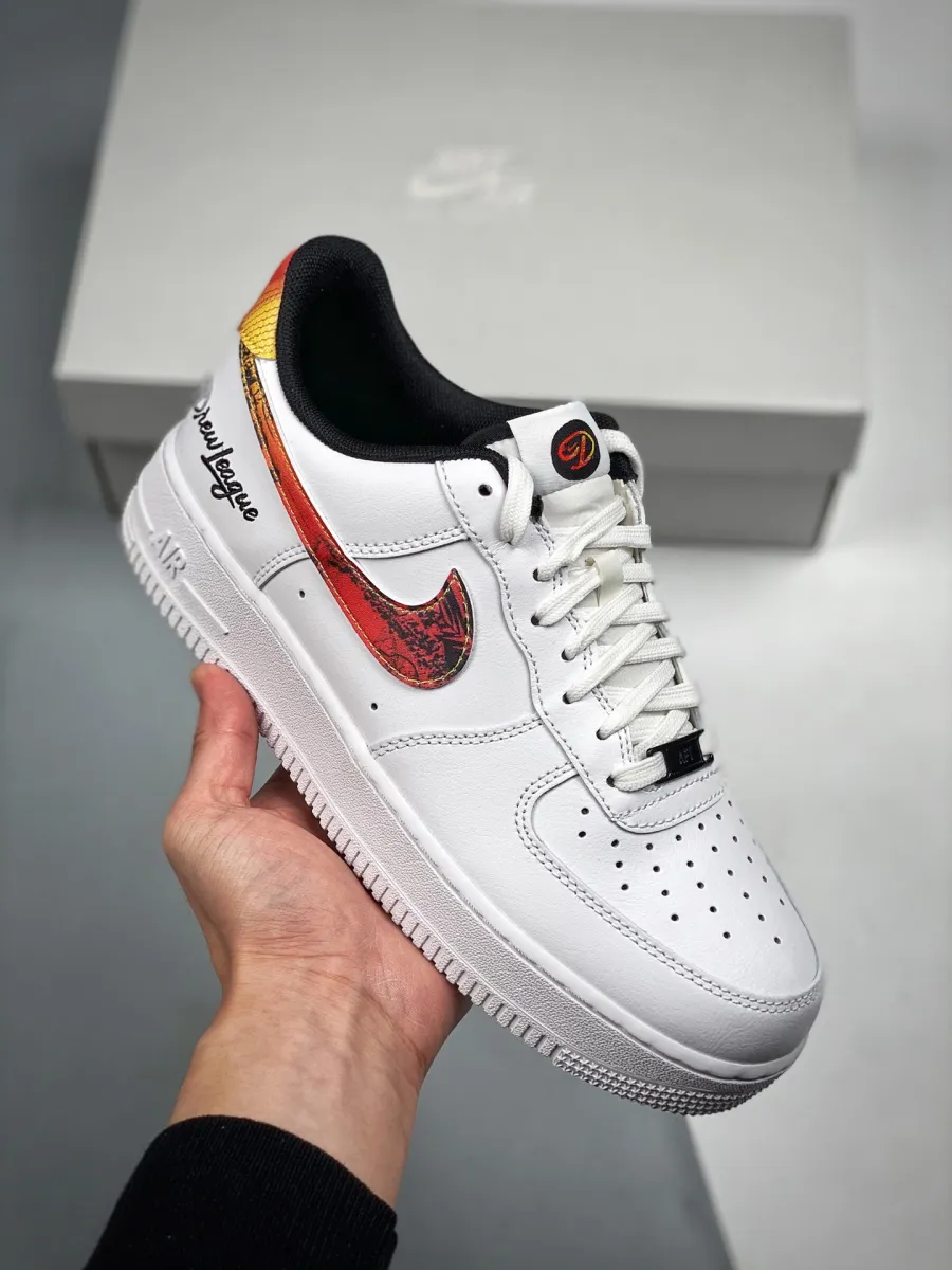 Nike Air Force 1 Low 'Drew League' White/Black/Multi-color - drew league air force