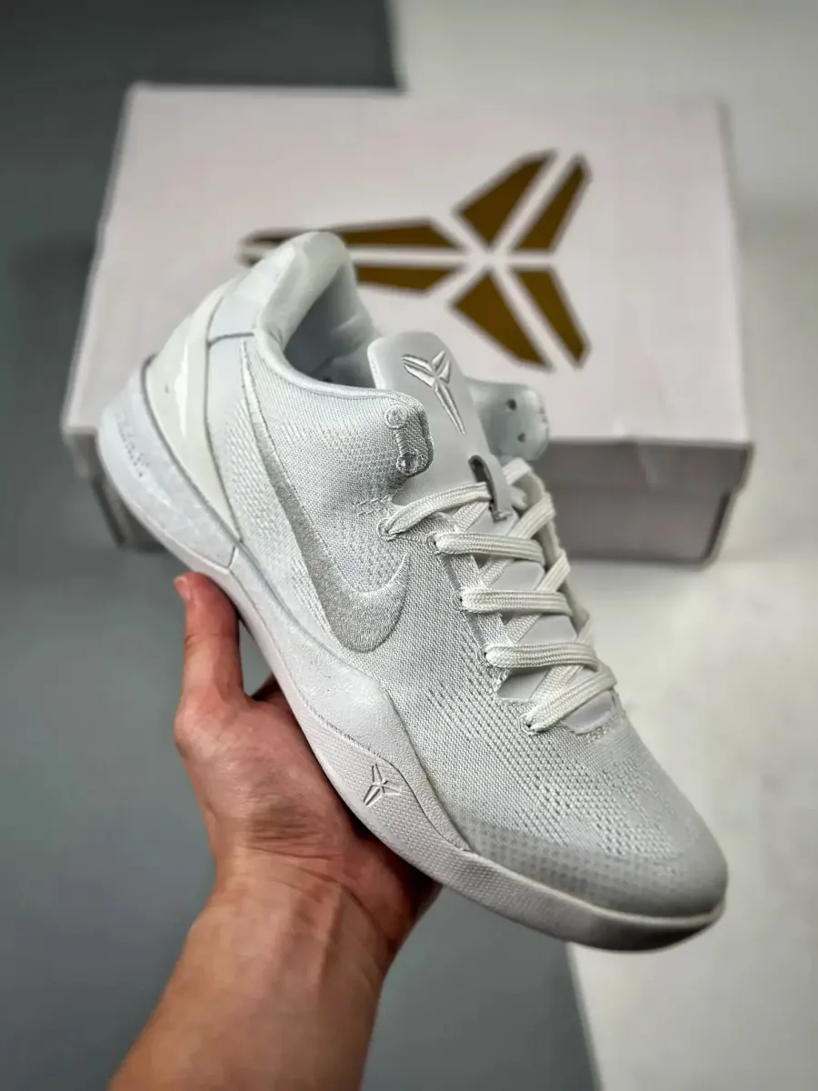 Nike Kobe 8 Protro Triple White #Kobe 8 Triple White Release Date FJ9364-100