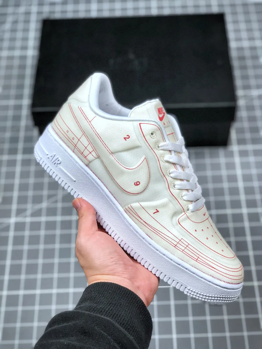 Nike Air Force 1 Low 'Schematic' White CI3445-100 Air Force 1 Schematic