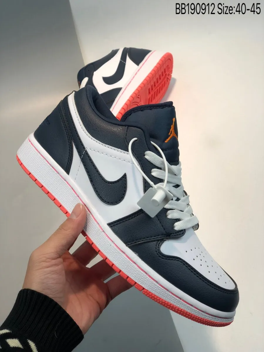 Air Jordan 1 Retro Low Ember Obsidian/Ember Glow-White AJ1 #air jordan 1 low obsidian ember glow