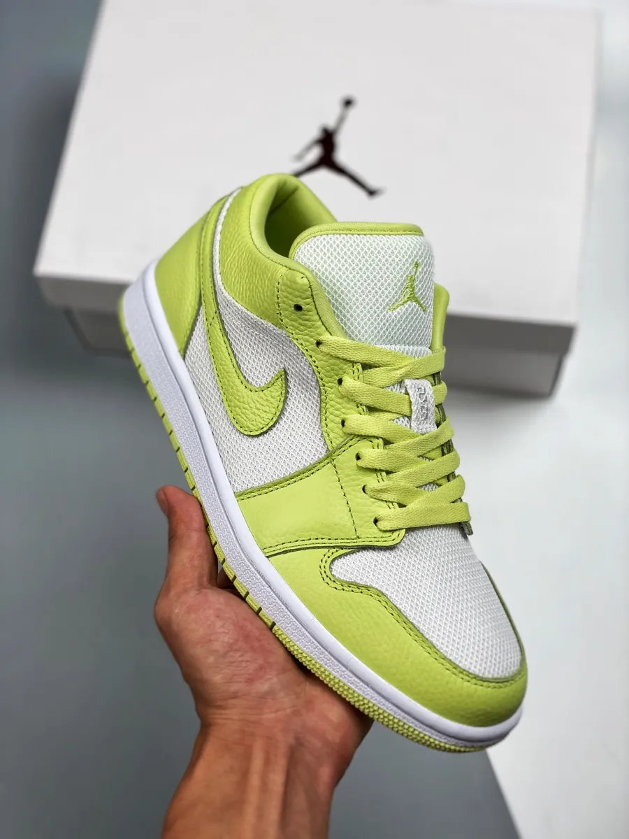 Air Jordan 1 Low Summit White/Limelight DH9619-103 air jordan 1 low limelight