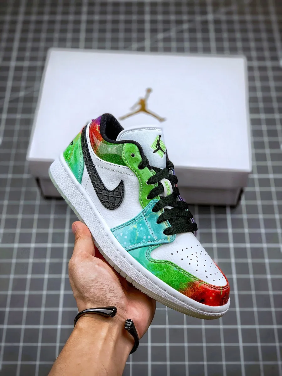Jordan 1 Low Galaxy For Womens CW7310-909 Galaxy Jordan 1