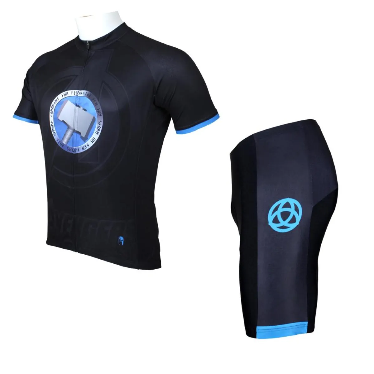 Marvel Comics Super Hero Thor’s Hammer Men's Short/Long-sleeve Cycling Jersey Jacket T-shirt Summer Spring Autumn Clothes Sportswear Thor NO.042