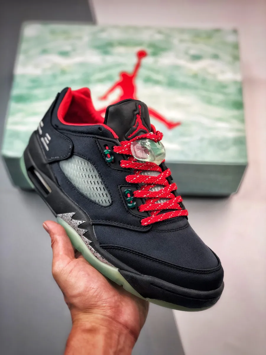 Clot x Air Jordan 5 Low Black Red DM4640-036 / aj5 clot