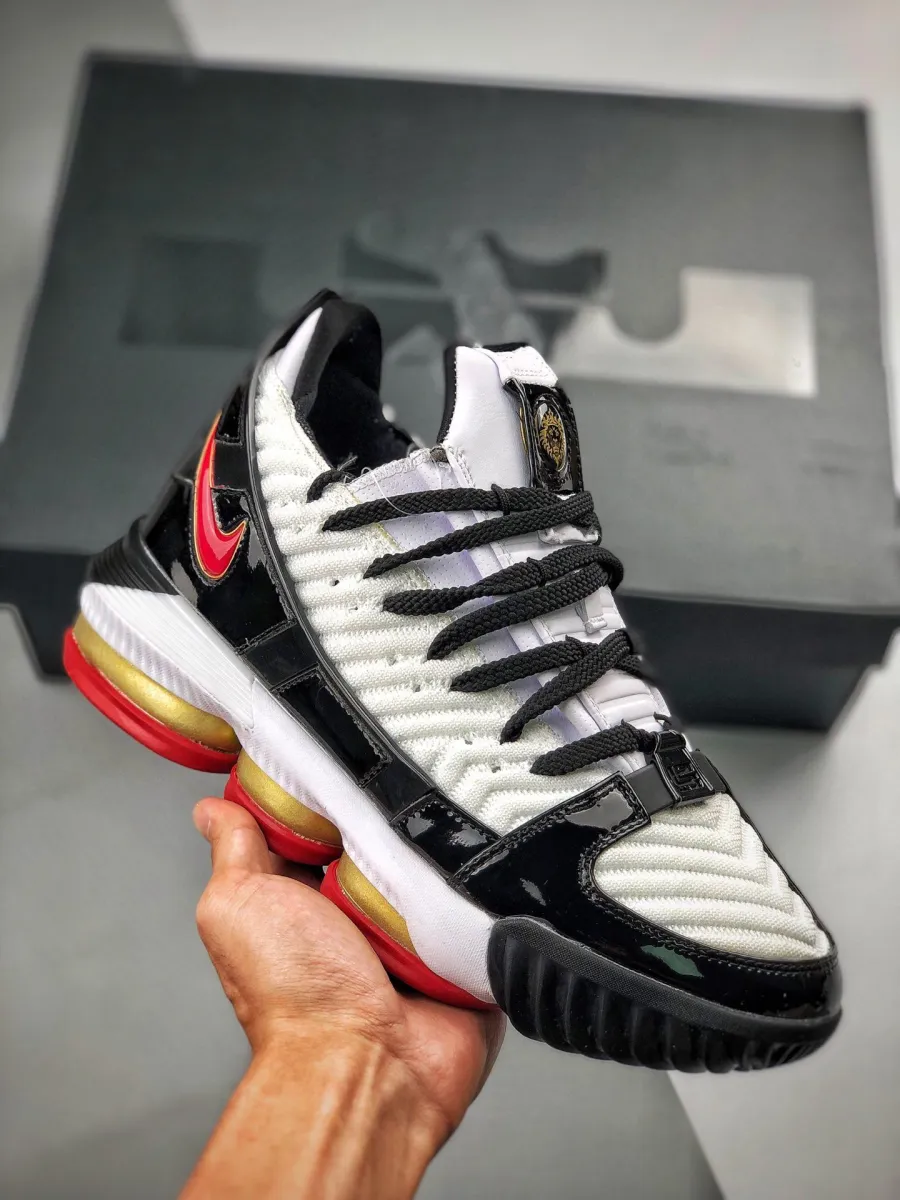 Nike LeBron 16 'Remix' Black White Red / lebron 16 remix