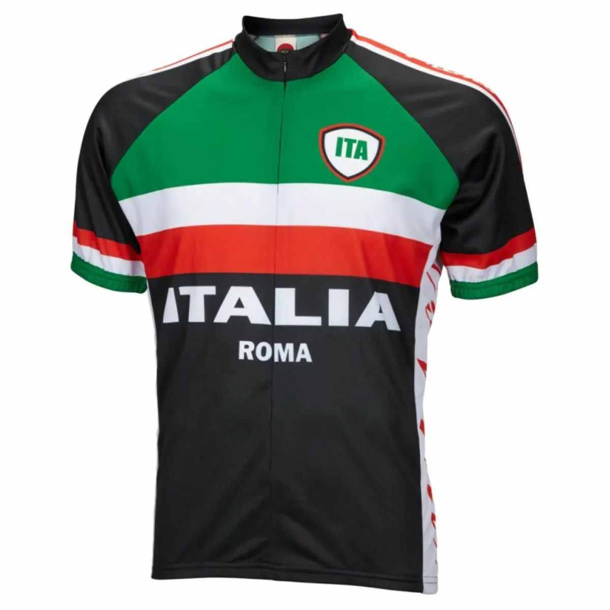 Italia Roma Italy Short sleeve 19" zip men's cycling jersey