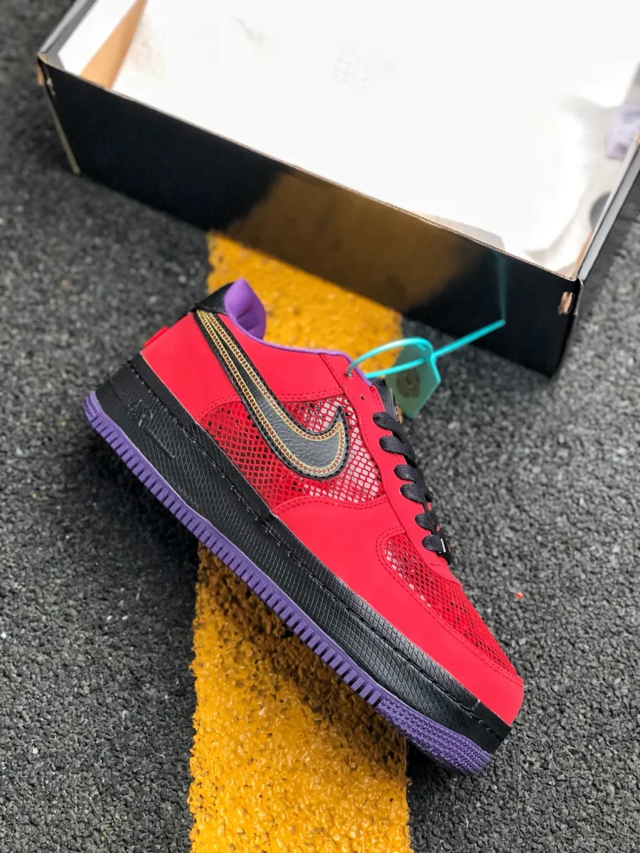 Nike Air Force 1 NG CMFT Low 'Year Of The Snake' Red/Black-Court Purple 555106-600 Restock