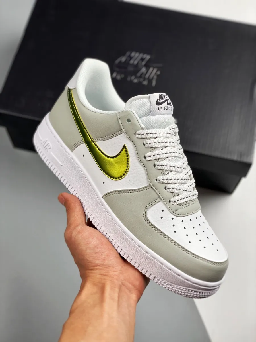 Nike Air Force 1 07 LV8 Grey Gold DC9029-100 #summit white af1