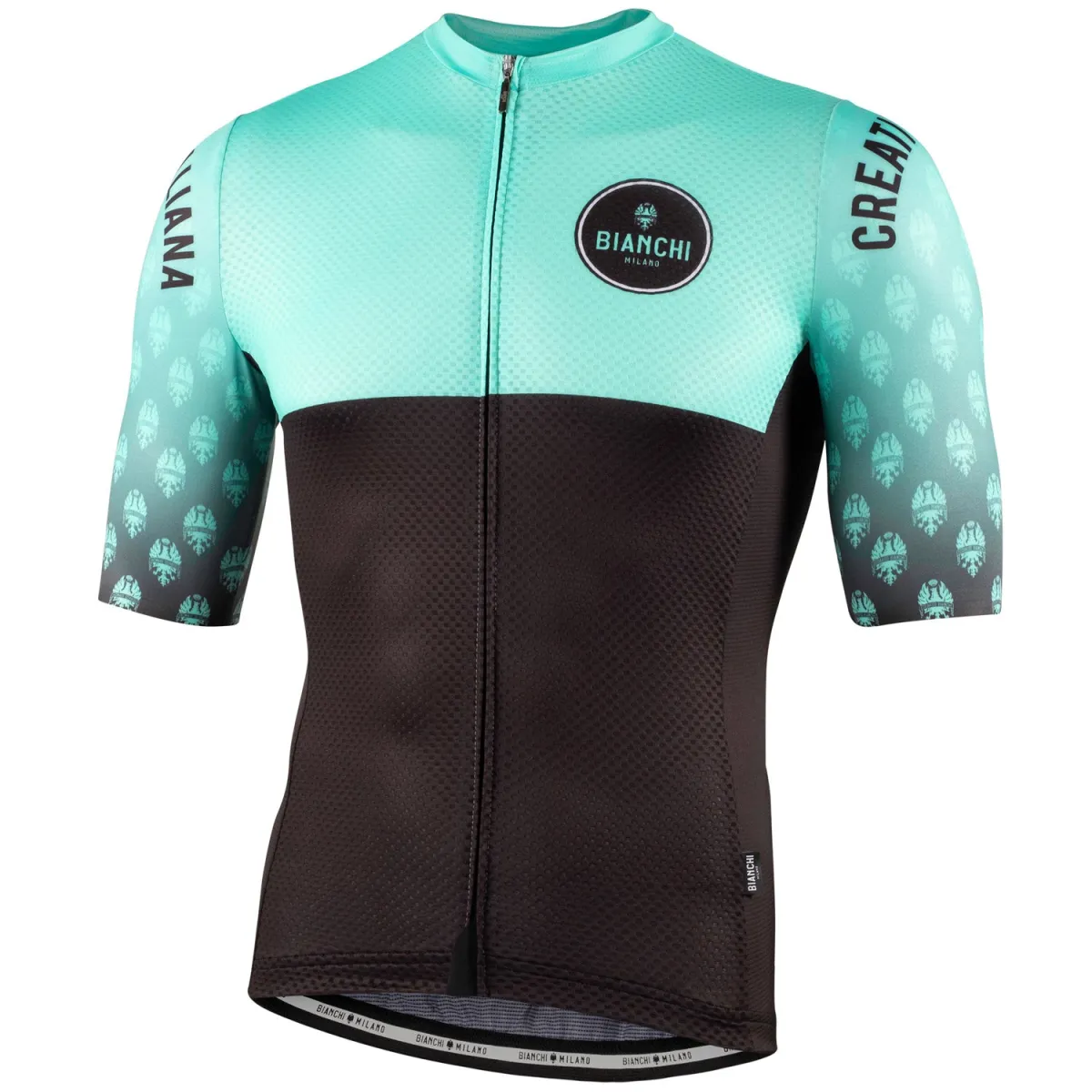 Bianchi Taloro jersey - Black light blue #Bianchi Celeste Green