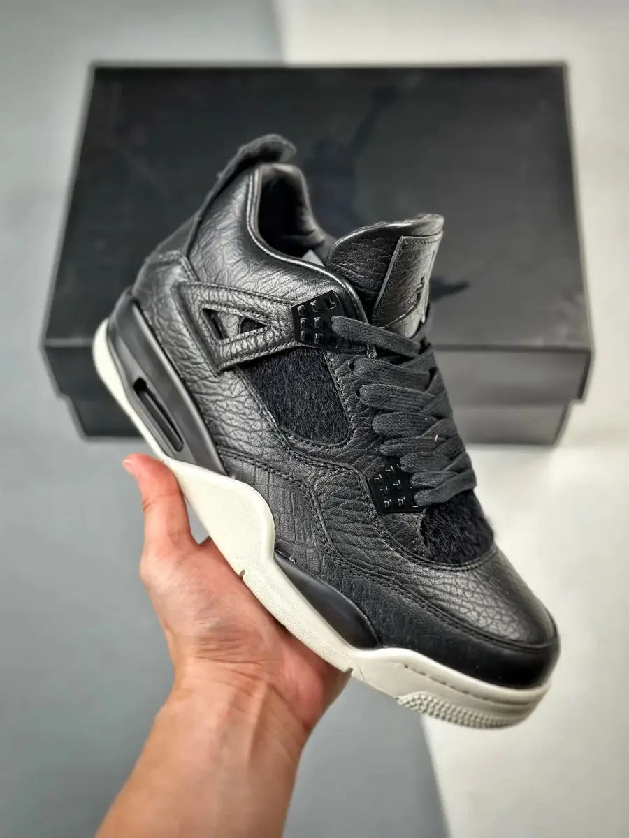 Jordan 4 Retro Pony Hair Black Pinnacle Air 819139-010