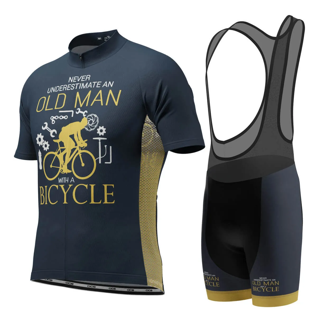 Men's Old Man Bicycle Short Sleeve Cycling Kit For Sale