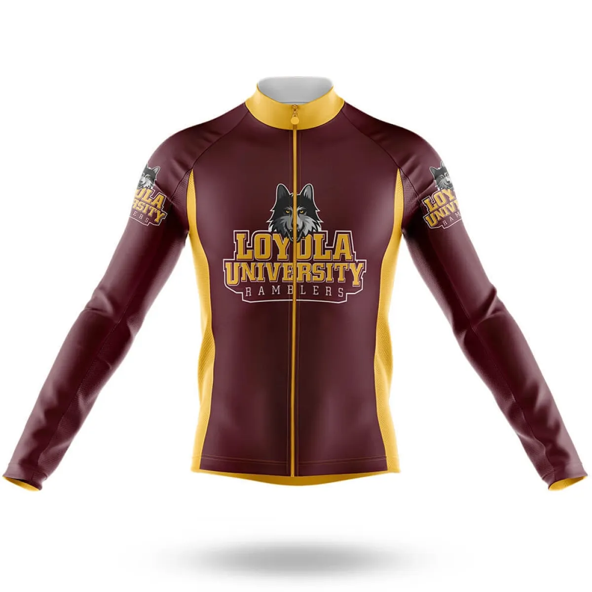 Online Loyola Chicago Long Sleeve Cycling Jersey Only