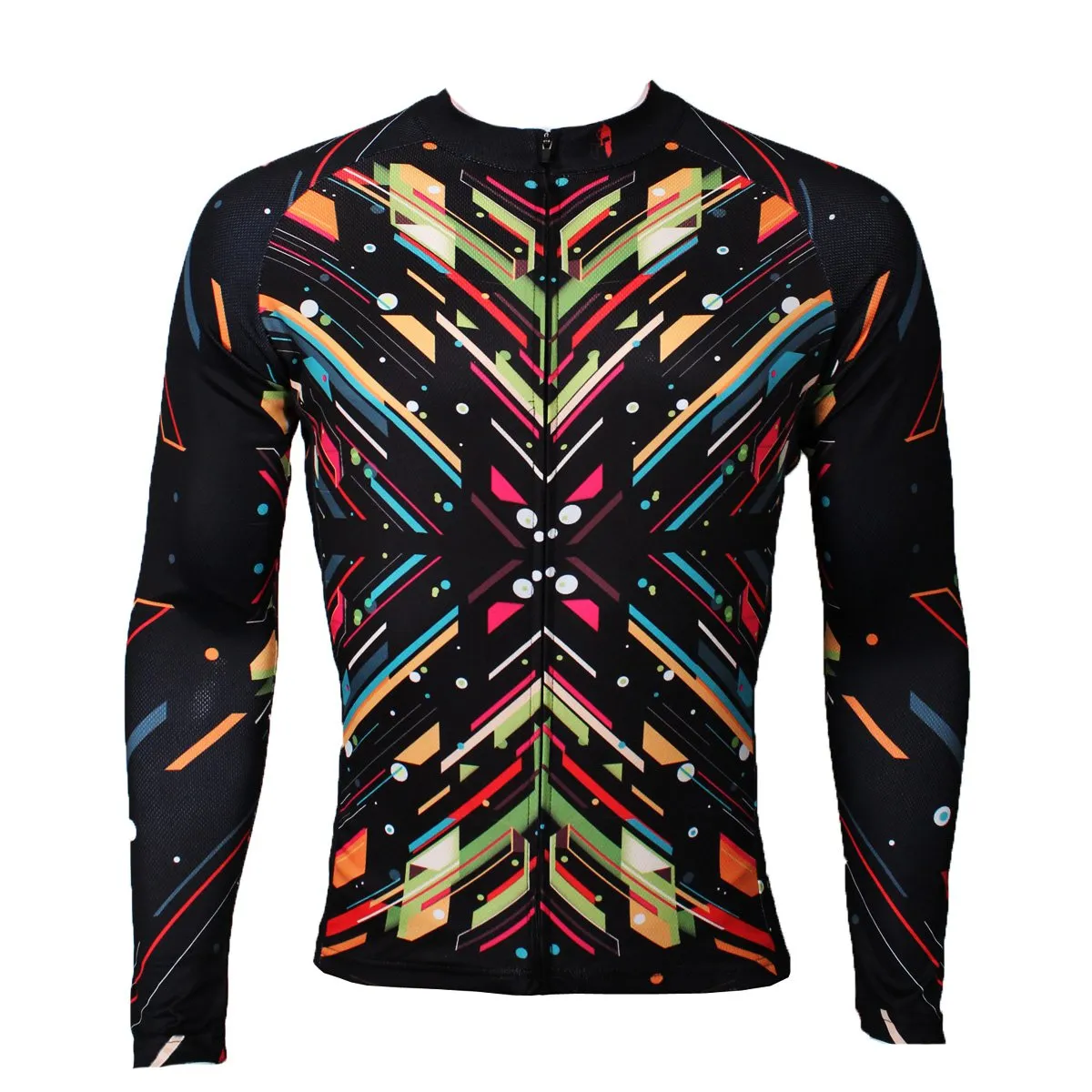 Ilpaladino Spark Black Men's Long-sleeve Breathable Jersey/Suit Professional Bicycling Cycle Clothing Racing Apparel Outdoor Sports Leisure Biking T-shirt Sportswear NO.389