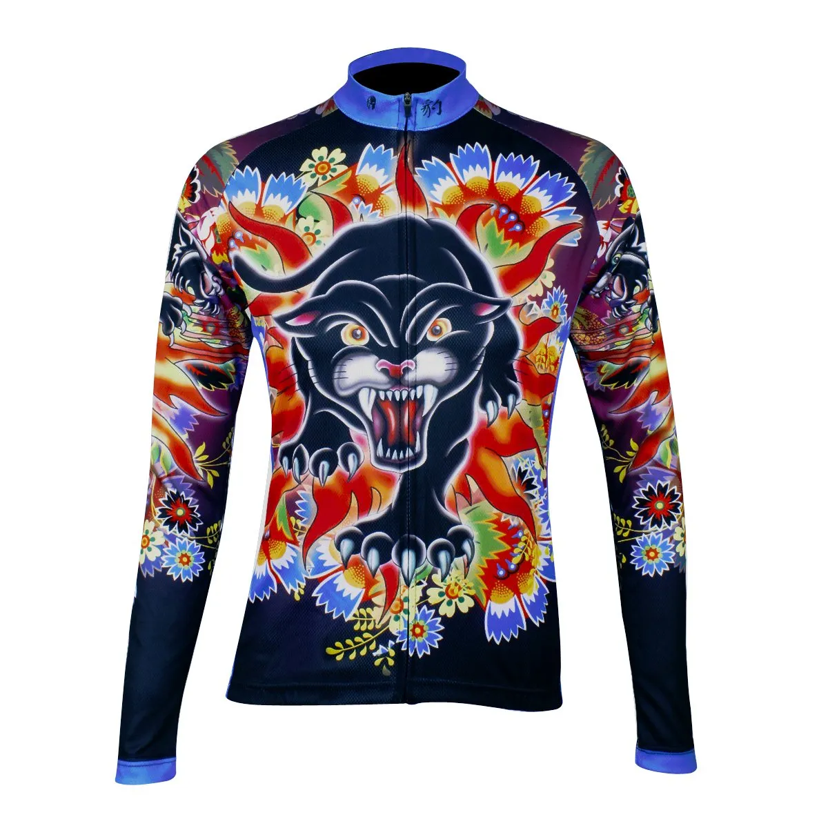 Black-panther walking Women's Short/Long-Sleeve Cycling Jersey and Black cat Jersey 118