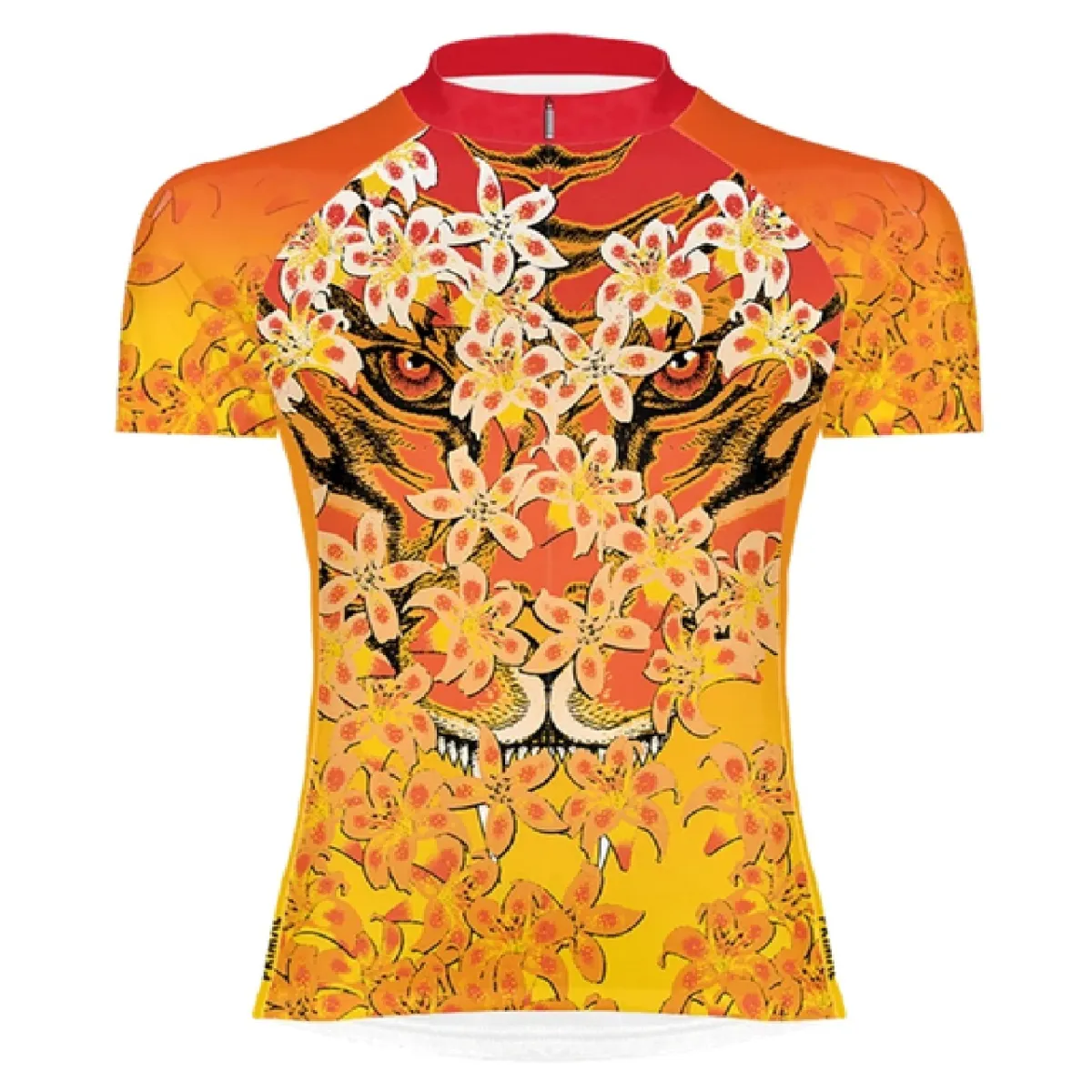 Primal Wear Tiger Lily Women's Sport Cut full zip short sleeve Cycling Jersey