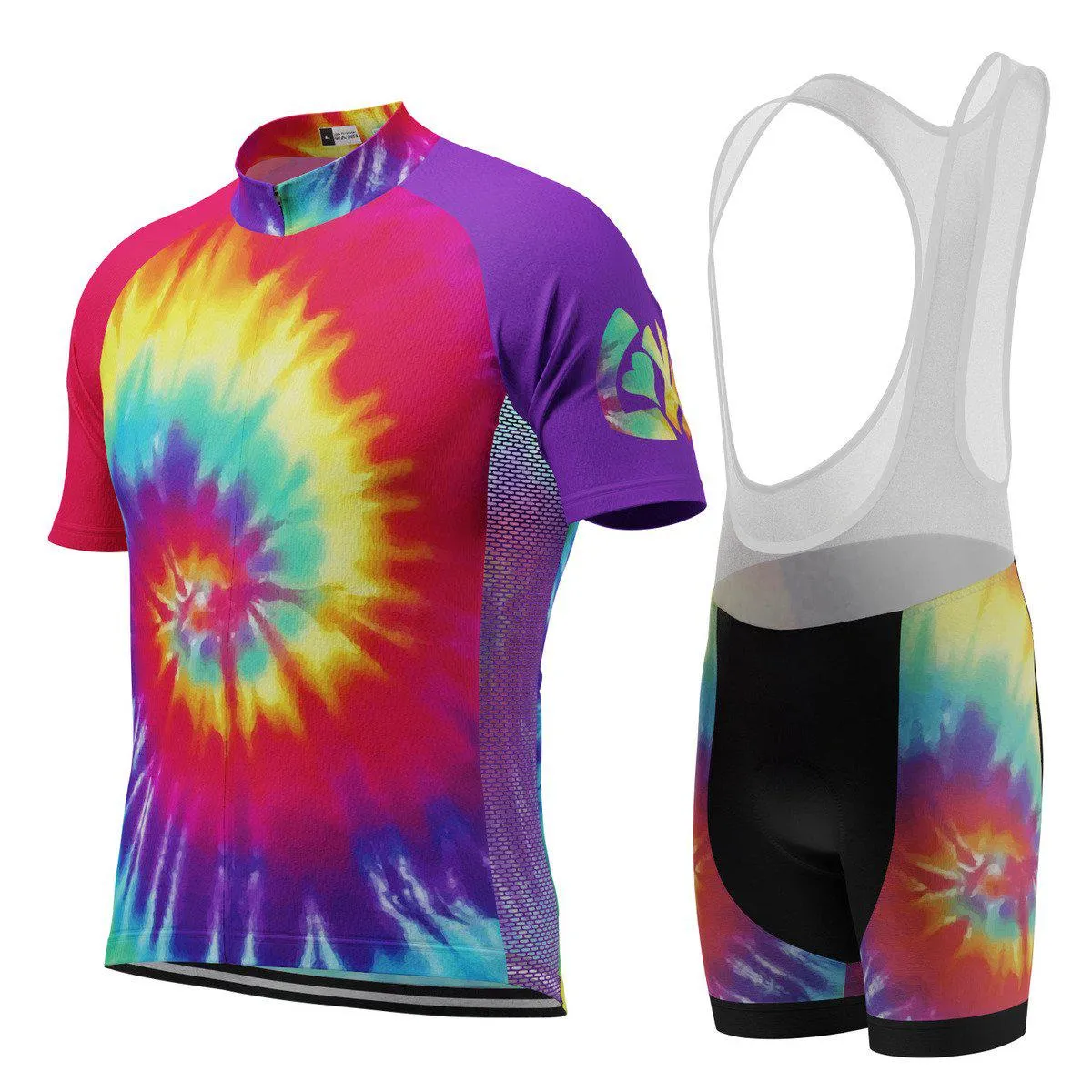 Men's Tie Dye Short Sleeve Cycling Kit To Buy