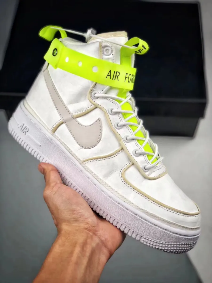 Magic Stick X Nike Air Force 1 High 'VIP' White/Volt-Black 573967-101 New Releases