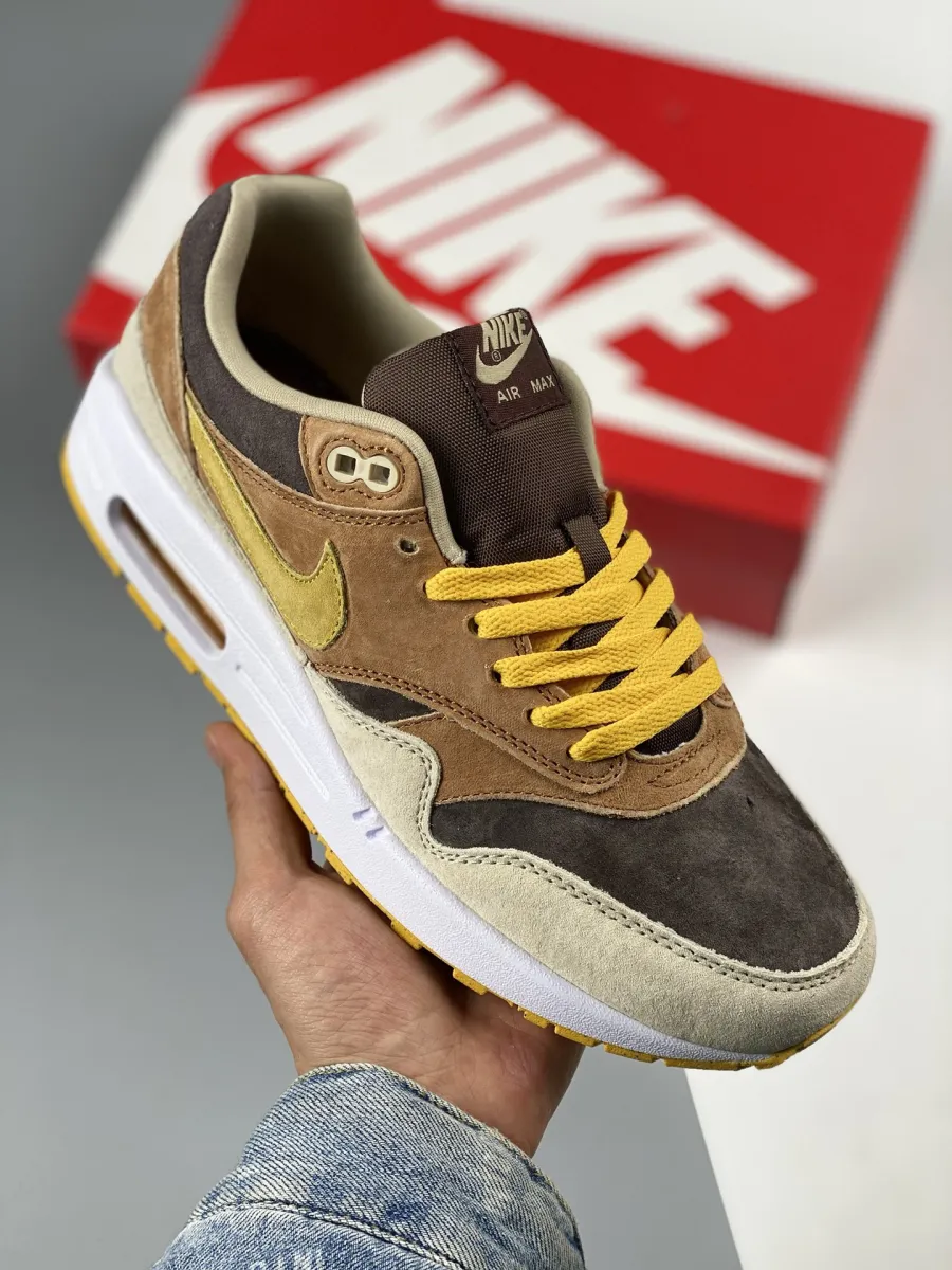 Nike Air Max 1 'Ugly Duckling' Pecan/Yellow Ochre-Brown DZ0482-200 / yellow nike air max