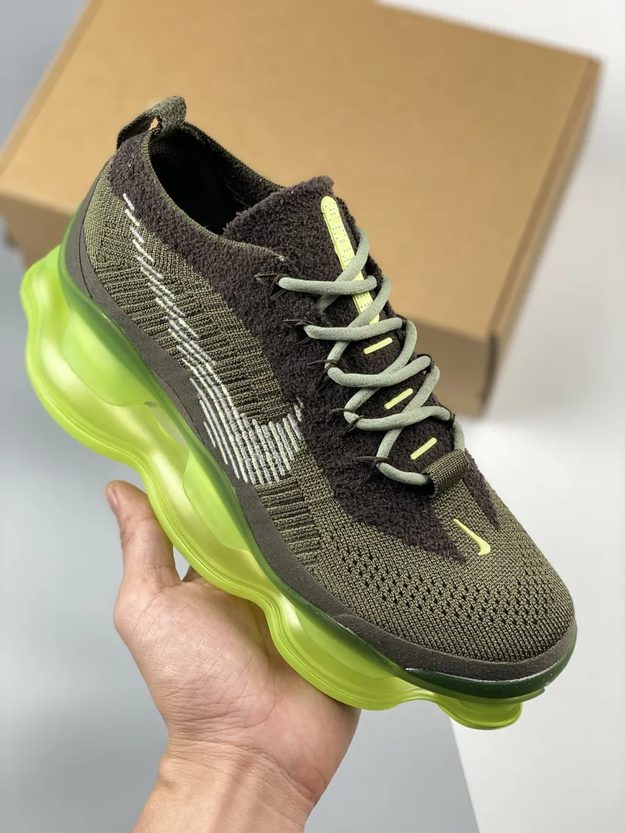Nike Air Max Scorpion Jade Horizon/Barely Volt-Olive Aura DJ4701-300 / green and red sneakers