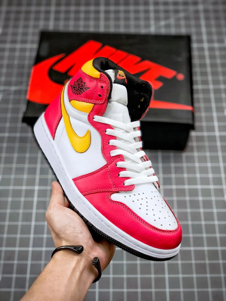 Air Jordan 1 High OG Light Fusion Red #air jordan 1 retro high og light fusion red