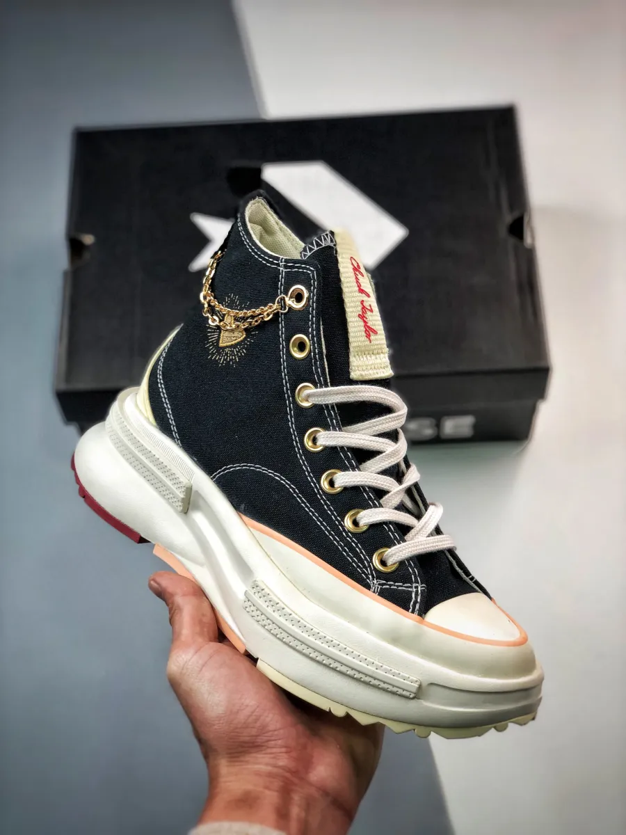 Converse Run Star Legacy CX Platform High Gold Chain Black A05137C run star legacy cx platform gold chain