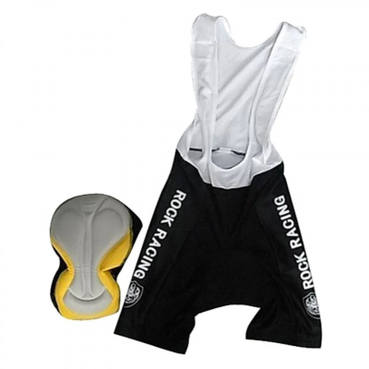Team Rock Racing Cycling Bib Shorts BLACK Brand New