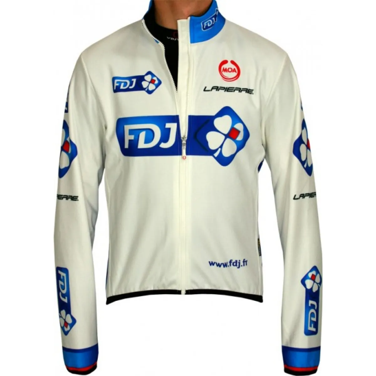 FRANCAISE DES JEUX (FDJ) 2011 MOA Radsport-Profi-Team- Winter Fleece Long Sleeve Jersey Jacket