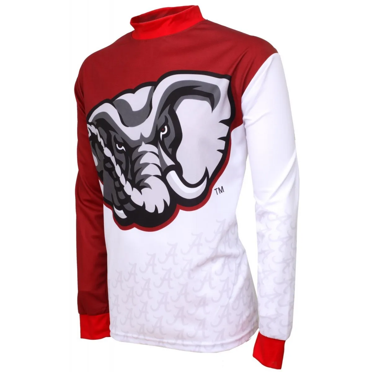 UA University of Alabama Crimson Tide MTB Long Sleeve Bike Cycling Jersey