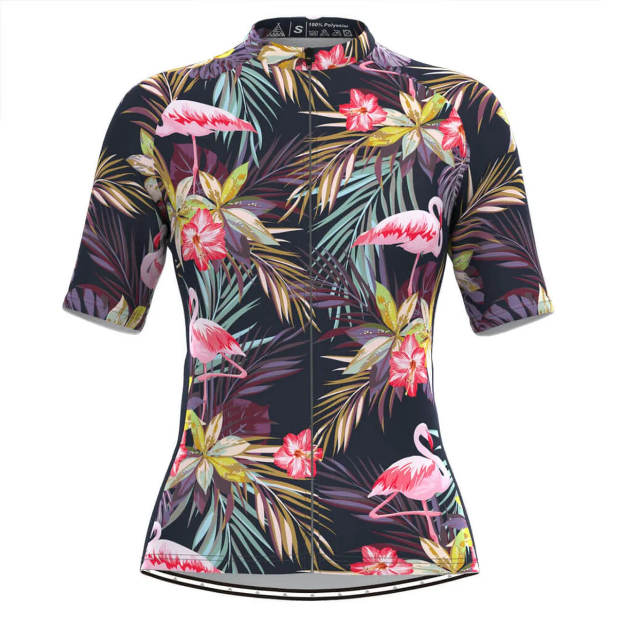 Women's Hawaiian Tropical & Floral Print Cycling Jersey