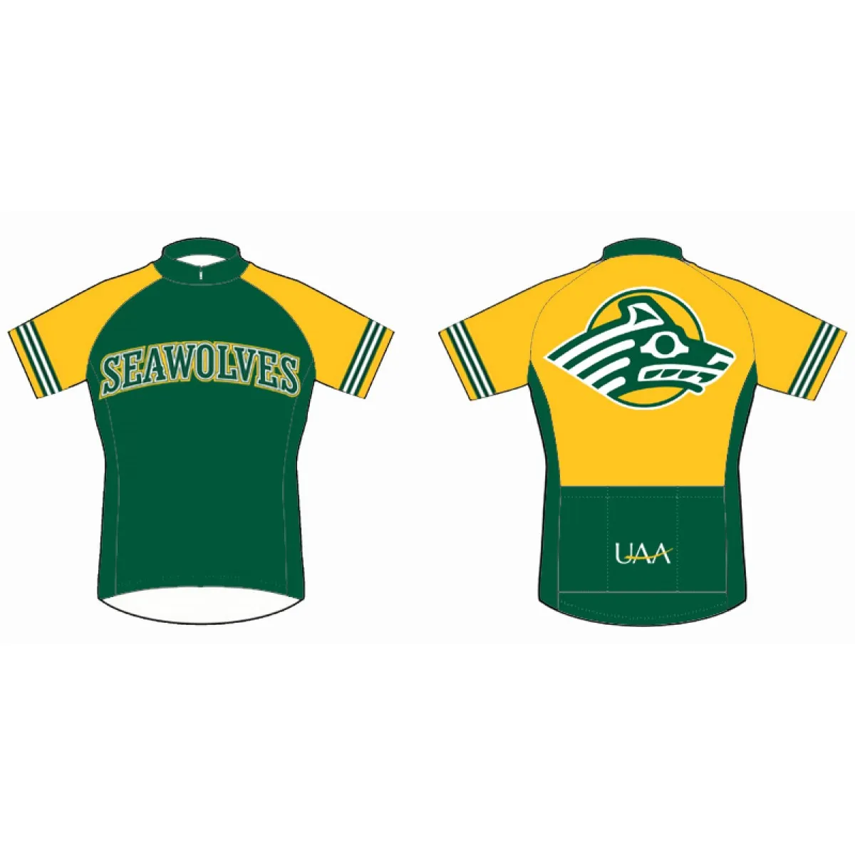 NCAA UAA University of Alaska Anchorage Seawolves Cycling Jerseys Bike Clothing