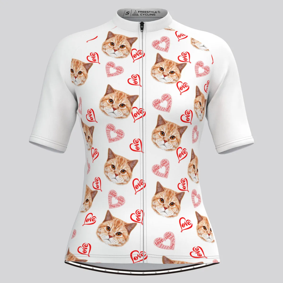 Custom Cat Face V4 Women's Jersey-White To Buy