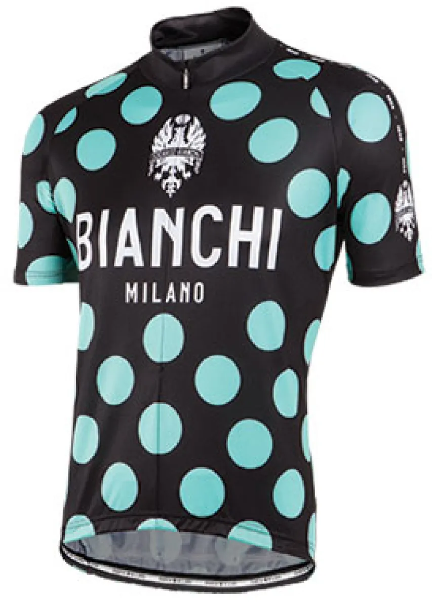 Bianchi Milano Pride Polka Dot Black Green Jersey,