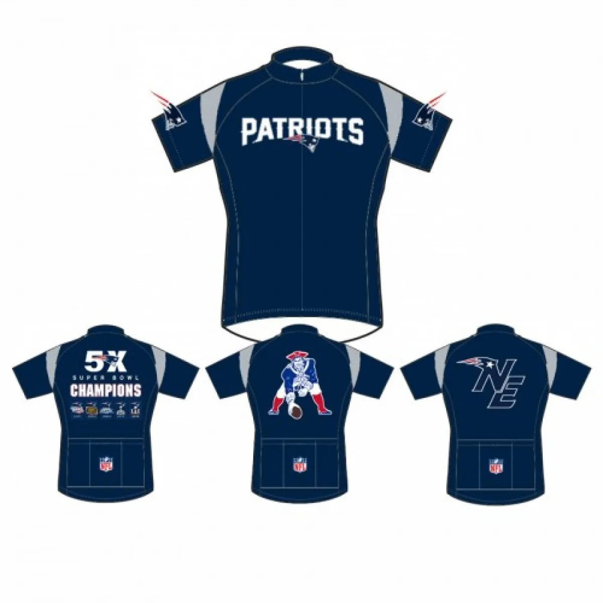 NFL new england patriots short sleeve cycling jerseys