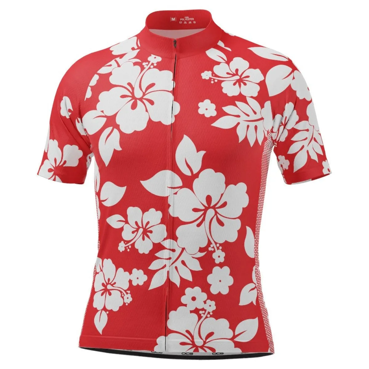 Men's Hawaiian Shirt Aloha Floral Cycling Jersey Hawaii Cycling Jersey